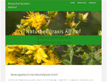 Tablet Screenshot of praxisamhof.ch