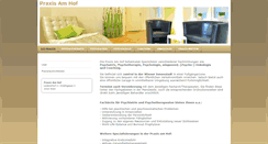 Desktop Screenshot of praxisamhof.com