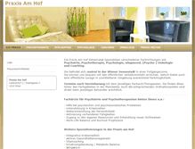Tablet Screenshot of praxisamhof.com